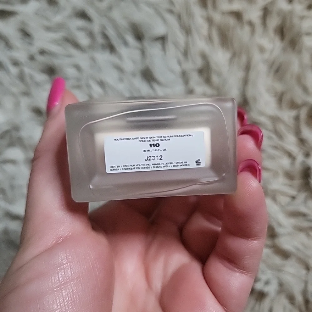 Youth Foria Date Night Skin Tint Serum Foundation 110 New NWOB MSRP $48 ✨️💫